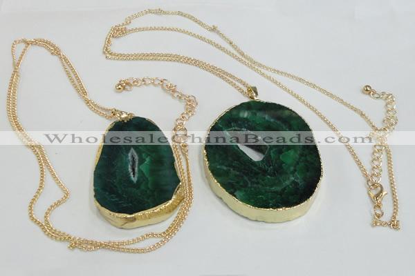 NGP2951 35*45mm – 45*55mm freeform agate gemstone pendants