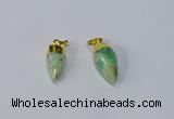 NGP3108 10*20mm - 10*25mm sticks Australia chrysoprase pendants