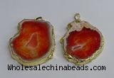 NGP3395 40*45mm - 45*60mm freeform druzy agate pendants