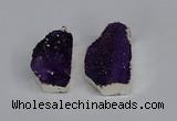 NGP3458 20*30mm - 25*35mm freeform druzy agate pendants wholesale