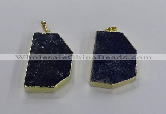 NGP3503 30*40mm - 30*45mm freeform lapis lazuli pendants