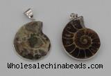 NGP4068 25*30mm – 30*35mm carved ammonite pendants wholesale