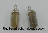 NGP5011 8*30mm sticks agate gemstone pendants wholesale