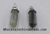 NGP5017 8*30mm sticks seaweed quartz pendants wholesale