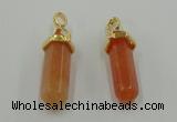 NGP5033 8*30mm sticks red aventurine pendants wholesale