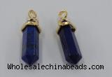 NGP5044 8*30mm sticks lapis lazuli gemstone pendants wholesale