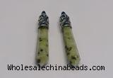 NGP5419 10*65mm sticks kiwi jasper pendants wholesale