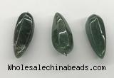 NGP5556 14*40mm - 23*58mm teardrop Canadian jade pendants