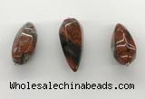 NGP5558 14*40mm - 23*58mm teardrop brecciated jasper pendants