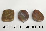 NGP5752 30*40mm freeform agate gemstone pendants wholesale