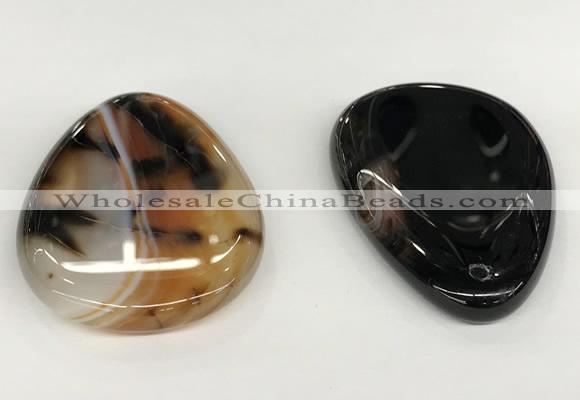 NGP5797 35*55mm flat teardrop agate pendants wholesale