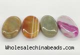 NGP5825 30*55mm oval agate gemstone pendants wholesale