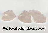 NGP5850 30*45mm - 40*60mm freeform rose quartz slab pendants