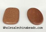 NGP5857 35*55mm freeform goldstone pendants wholesale