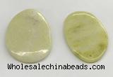 NGP5863 35*55mm - 38*58mm freeform lemon jade pendants wholesale