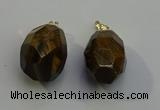 NGP6024 18*30mm - 22*35mm freeform yellow tiger eye pendants