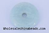 NGP603 5pcs 7*35mm amazonite gemstone donut pendants wholesale