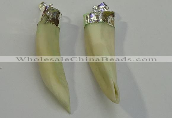 NGP6085 12*60mm – 18*65mm horn wolf tooth pendants wholesale