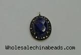 NGP6102 20*25mm - 22*30mm oval lapis lazuli pendants wholesle