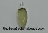 NGP6108 12*35mm - 15*40mm arrowhead lemon quartz pendants