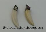 NGP6490 14*55mm - 12*60mm horn wolf tooth pendants wholesale