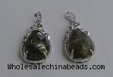 NGP6621 22*30mm faceted teardrop labradorite gemstone pendants