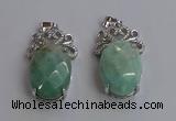 NGP6636 18*25mm faceted oval amazonite gemstone pendants