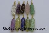 NGP6754 13*40mm sticks lapis lazuli gemstone pendants wholesale