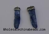 NGP6959 10*35mm - 15*45mm freeform blue kyanite pendants