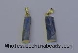 NGP7045 8*32mm - 10*30mm rectangle blue kyanite pendants