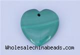 NGP716 30*30mm heart natural malachite gemstone pendant