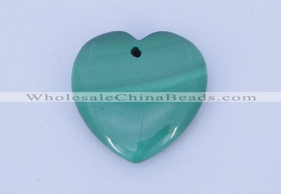 NGP716 30*30mm heart natural malachite gemstone pendant