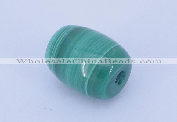 NGP719 11*14mm drum natural malachite gemstone pendant