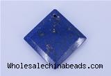 NGP720 6*32mm diamond natural lapis lazuli gemstone pendant