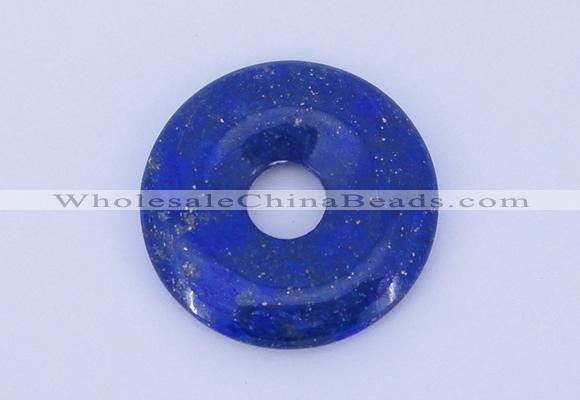 NGP721 5*30mm natural lapis lazuli gemstone donut pendant