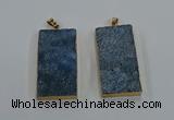 NGP8526 25*50mm - 27*53mm rectangle druzy agate pendants