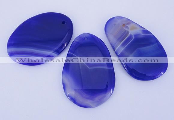 NGP862 5PCS 30-35mm*50-60mm freeform agate gemstone pendants