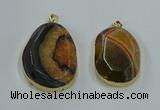 NGP8626 32*45mm - 46*48mm freeform druzy agate pendants wholesale