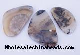 NGP866 5PCS 30-50mm*50-70mm freeform agate gemstone pendants