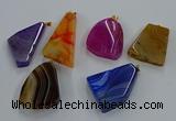 NGP8665 20*40mm - 40*50mm freeform agate pendants wholesale