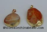 NGP8688 28*35mm - 30*40mm freeform agate pendants wholesale