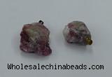 NGP8860 20*25mm - 30*40mm nuggets tourmaline pendants wholesale