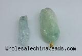 NGP8884 16*38mm - 25*60mm sticks crackle quartz pendants wholesale