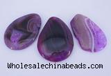 NGP904 5PCS 35-50mm*55-65mm freeform agate druzy geode gemstone pendants