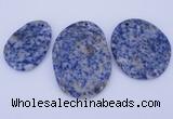 NGP945 5PCS 30-40mm*40-60mm freeform blue spot gemstone pendants