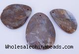 NGP952 5PCS 30-50mm*50-65mm freeform jasper gemstone pendants