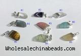 NGP9722 11*16mm horn-shaped  mixed gemstone pendants wholesale