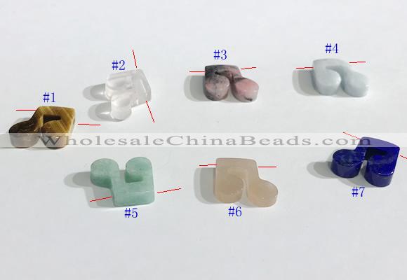 NGP9745 11*15mm mixed gemstone pendants wholesale