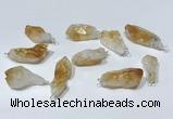 NGP9755 10*16mm-18*25mm freeform citrine pendants wholesale