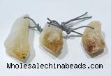 NGP9757 20*30mm-25*55mm freeform citrine pendants wholesale